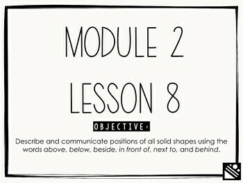 Preview of Math Presentation for Google Slides™ - Kindergarten Module 2 Lesson 8