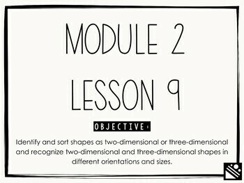 Preview of Math Presentation for Google Slides™ - Kindergarten Module 2 Lesson 9