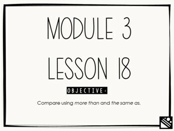 Preview of Math Presentation for Google Slides™ - Kindergarten Module 3 Lesson 18