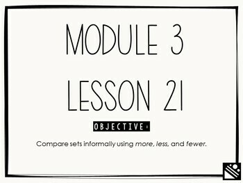 Preview of Math Presentation for Google Slides™ - Kindergarten Module 3 Lesson 21