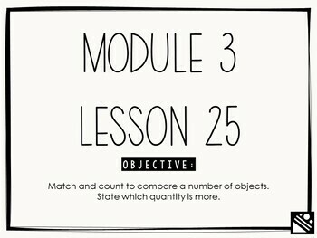 Preview of Math Presentation for Google Slides™ - Kindergarten Module 3 Lesson 25