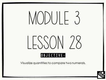 Preview of Math Presentation for Google Slides™ - Kindergarten Module 3 Lesson 28