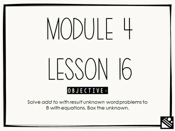 Preview of Math Presentation for Google Slides™ - Kindergarten Module 4 Lesson 16