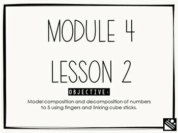 Preview of Math Presentation for Google Slides™ - Kindergarten Module 4 Lesson 2