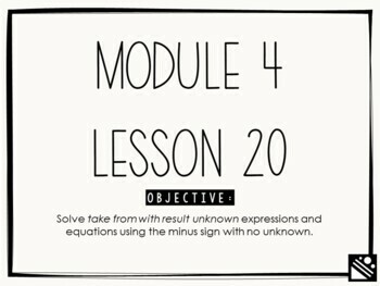 Preview of Math Presentation for Google Slides™ - Kindergarten Module 4 Lesson 20
