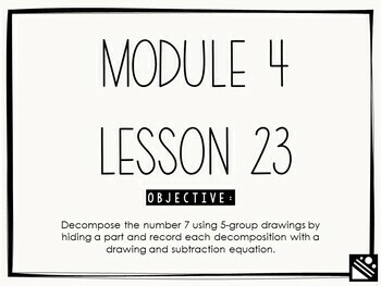 Preview of Math Presentation for Google Slides™ - Kindergarten Module 4 Lesson 23