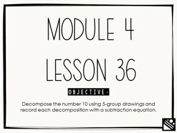 Preview of Math Presentation for Google Slides™ - Kindergarten Module 4 Lesson 36