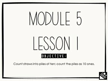 Preview of Math Presentation for Google Slides™ - Kindergarten Module 5 Lesson 1