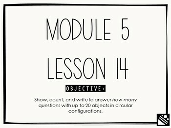 Preview of Math Presentation for Google Slides™ - Kindergarten Module 5 Lesson 14