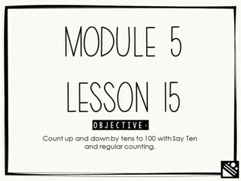 Preview of Math Presentation for Google Slides™ - Kindergarten Module 5 Lesson 15