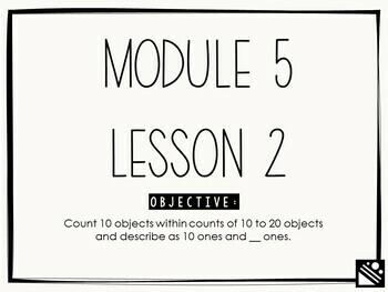 Preview of Math Presentation for Google Slides™ - Kindergarten Module 5 Lesson 2