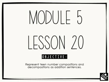 Preview of Math Presentation for Google Slides™ - Kindergarten Module 5 Lesson 20