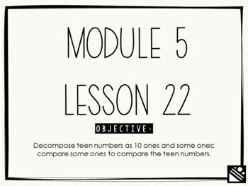 Preview of Math Presentation for Google Slides™ - Kindergarten Module 5 Lesson 22