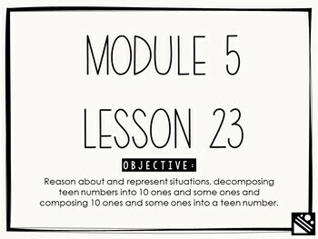 Preview of Math Presentation for Google Slides™ - Kindergarten Module 5 Lesson 23