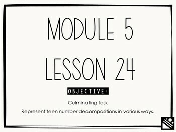Preview of Math Presentation for Google Slides™ - Kindergarten Module 5 Lesson 24