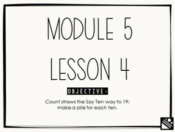 Preview of Math Presentation for Google Slides™ - Kindergarten Module 5 Lesson 4