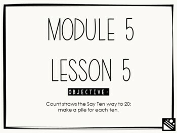 Preview of Math Presentation for Google Slides™ - Kindergarten Module 5 Lesson 5