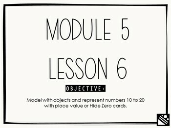 Preview of Math Presentation for Google Slides™ - Kindergarten Module 5 Lesson 6