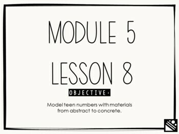 Preview of Math Presentation for Google Slides™ - Kindergarten Module 5 Lesson 8