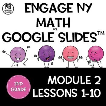 Preview of Math Presentations for Google Slides™ 2nd Grade Module 2