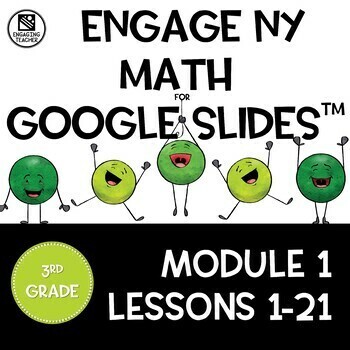 Preview of Math Presentations for Google Slides™ 3rd Grade Module 1