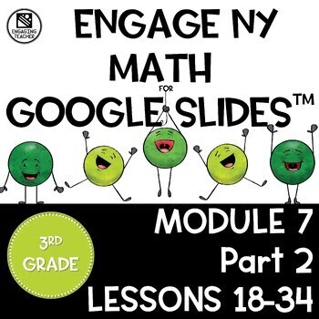 Preview of Math Presentations for Google Slides™ - 3rd Grade Module 7 Part 2 Topics D-F