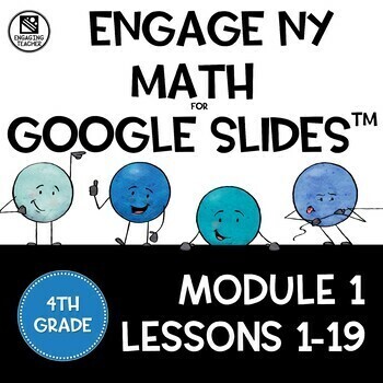 Preview of Math Presentations for Google Slides™ 4th Grade Module 1