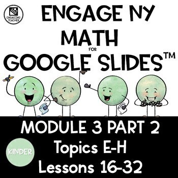 Preview of Math Presentations for Google Slides™ - Kindergarten Module 3 Part 2 Topics E-H