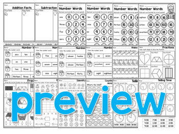 First Grade Math Worksheets | Kindergarten Math Worksheets by Learning Desk