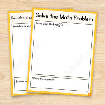Preview of Math Problem Mat
