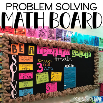 Preview of Math Problem Solving Bulletin Board