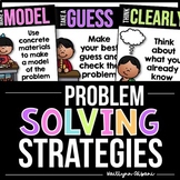 Math Problem Solving Classroom Posters  [Black and Brights]