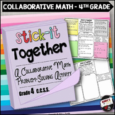 Math Word Problems 4th Grade Collaborative Problem Solving Worksheets