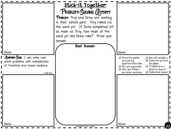 Word Problems Collaborative Worksheets 5th Grade by Runde ...