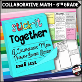 Math Word Problems 6th Grade Collaborate Problem Solving Worksheets