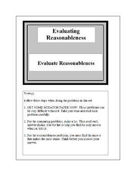 problem solving reasonableness practice 4 3