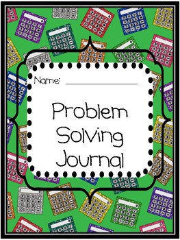 math problem solving journal