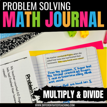 Preview of Math Story Problem Journals: Two Step Multiplication & Division Word Problems