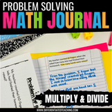 Math Story Problem Journals: Two Step Multiplication & Div