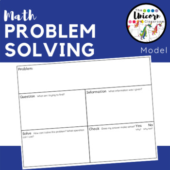 problem solving model for math