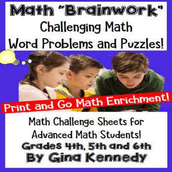 Gifted Math Problem Solving Worksheets & Teaching Resources | Tpt