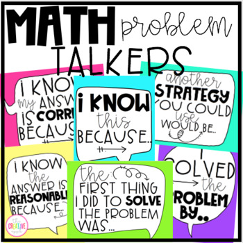 Preview of Math Problem Solving Response Stems