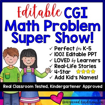 Preview of Math Problem Solving Show! 100% editable word problems! 100% AWESOME!