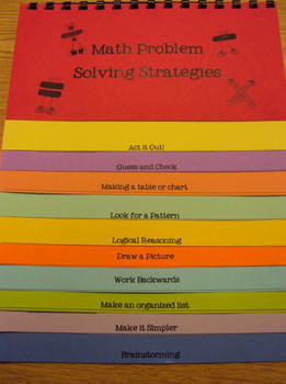 Preview of Math Problem Solving Strategies Flipbook