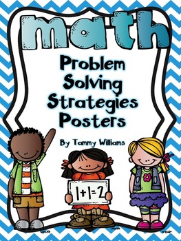 math problem solving strategies poster