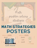 Math Problem Solving Strategies (poster set) - earthy tones