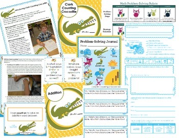 Preview of Math Problem-Solving Unit {Clark Counting Crocodile} 