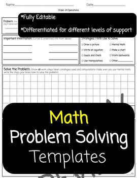 problem solving math practice