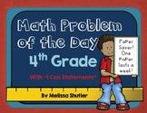 Math Problem of the Day Pack- 4th grade Formative Assessment