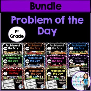 Preview of Math Problem of the Day for First Grade:  THE BUNDLE